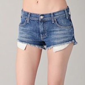 TEXTILE Elizabeth & James Dixon Denim Cutoff Short (size 27)